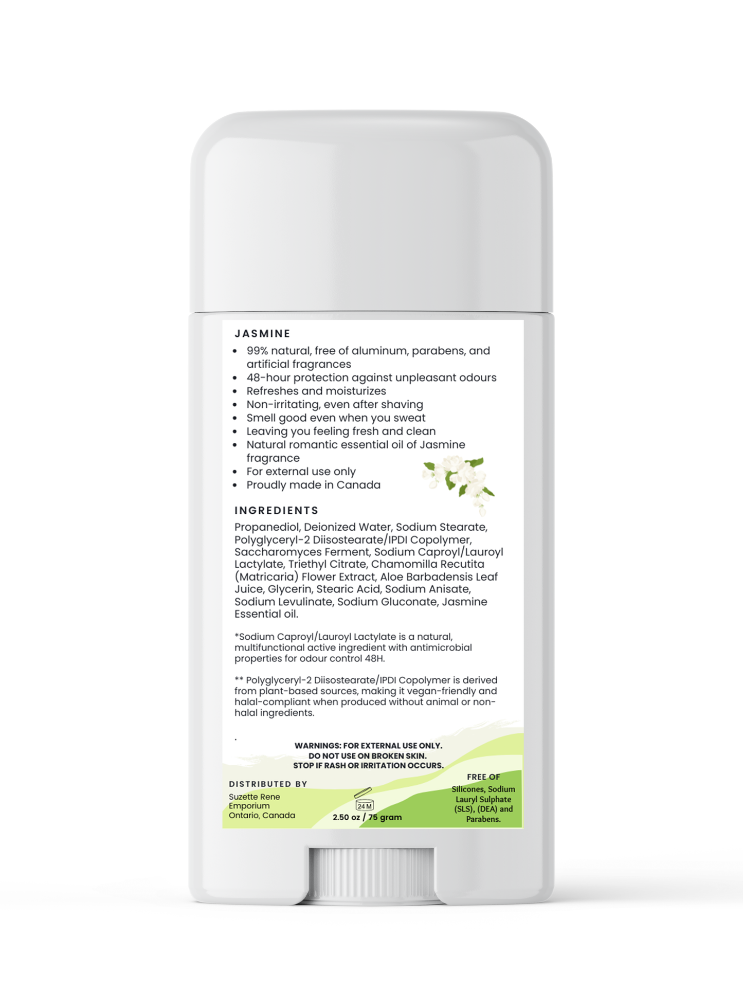 Jasmine Protein Stick Deodorant